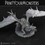 3D Printed Print Your Monsters Desert Dragon Desert Orcs Set 28mm - 32mm D&D Wargaming - Charming Terrain