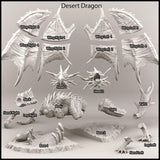 3D Printed Print Your Monsters Desert Dragon Desert Orcs Set 28mm - 32mm D&D Wargaming - Charming Terrain