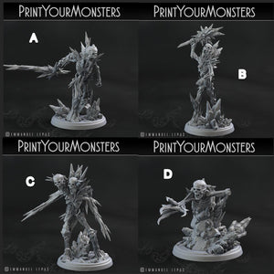 3D Printed Print Your Monsters Frozen Skeletons The Wrath of Gloomrime Monsters Part I Set 28mm - 32mm D&D Wargaming - Charming Terrain