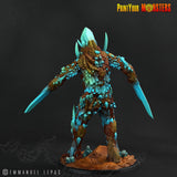 3D Printed Print Your Monsters Giant Sapphire Guardians Legendary Crystal Monsters 28mm - 32mm D&D Wargaming - Charming Terrain