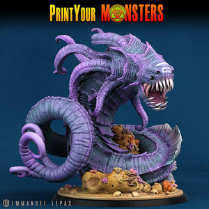 3D Printed Print Your Monsters Giant Searaleth The Searakin Domination Set 28mm - 32mm D&D Wargaming - Charming Terrain