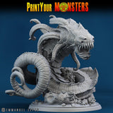 3D Printed Print Your Monsters Giant Searaleth The Searakin Domination Set 28mm - 32mm D&D Wargaming - Charming Terrain