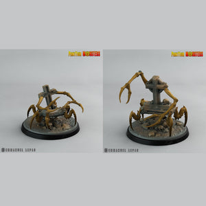 3D Printed Print Your Monsters Graveyard Spiders The Living Graveyard 28mm - 32mm D&D Wargaming - Charming Terrain