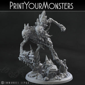 3D Printed Print Your Monsters Hoarfrost Ettin Skeletons The Wrath of Gloomrime Monsters Part II Set 28mm - 32mm D&D Wargaming - Charming Terrain