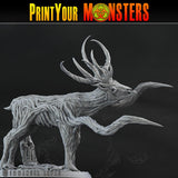 3D Printed Print Your Monsters Horrific Deer The Shadowcreep Wood Set 28mm - 32mm D&D Wargaming - Charming Terrain