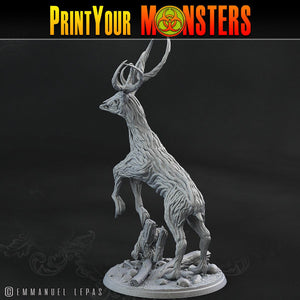 3D Printed Print Your Monsters Horrific Deer The Shadowcreep Wood Set 28mm - 32mm D&D Wargaming - Charming Terrain
