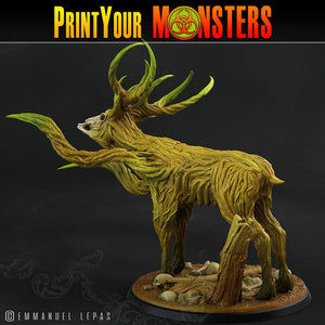 3D Printed Print Your Monsters Horrific Deer The Shadowcreep Wood Set 28mm - 32mm D&D Wargaming - Charming Terrain
