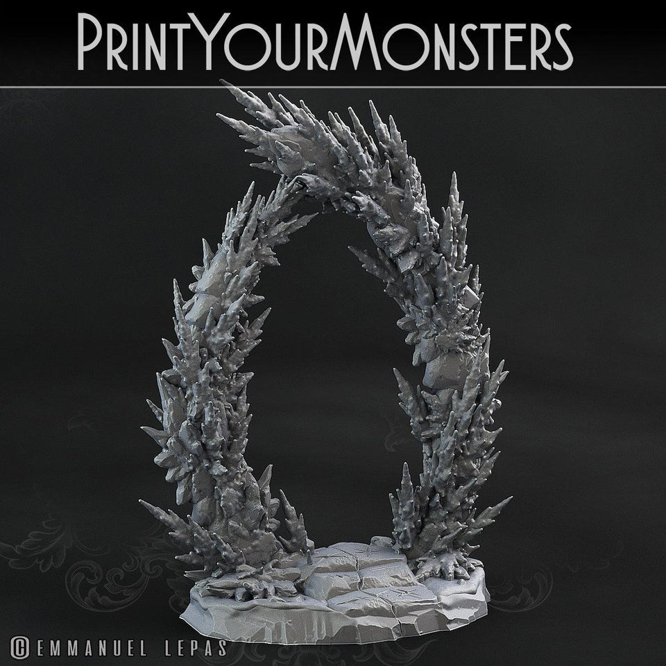 3D Printed Print Your Monsters Ice Portal The Wrath of Gloomrime Monsters Part I Set 28mm - 32mm D&D Wargaming - Charming Terrain
