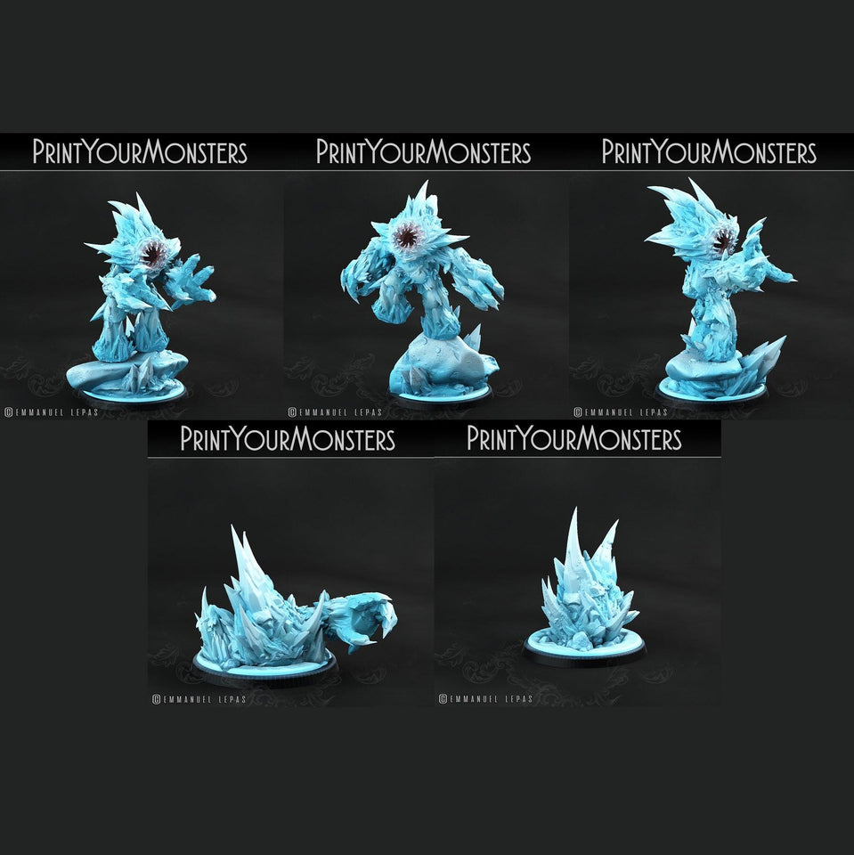 3D Printed Print Your Monsters Iceheart Lamproid The Wrath of Gloomrime Monsters Part II Set 28mm - 32mm D&D Wargaming - Charming Terrain