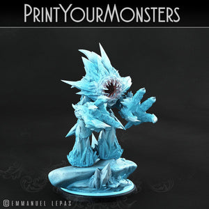 3D Printed Print Your Monsters Iceheart Lamproid The Wrath of Gloomrime Monsters Part II Set 28mm - 32mm D&D Wargaming - Charming Terrain