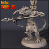 3D Printed Print Your Monsters Lizardmen Set 28mm - 32mm D&D Wargaming - Charming Terrain