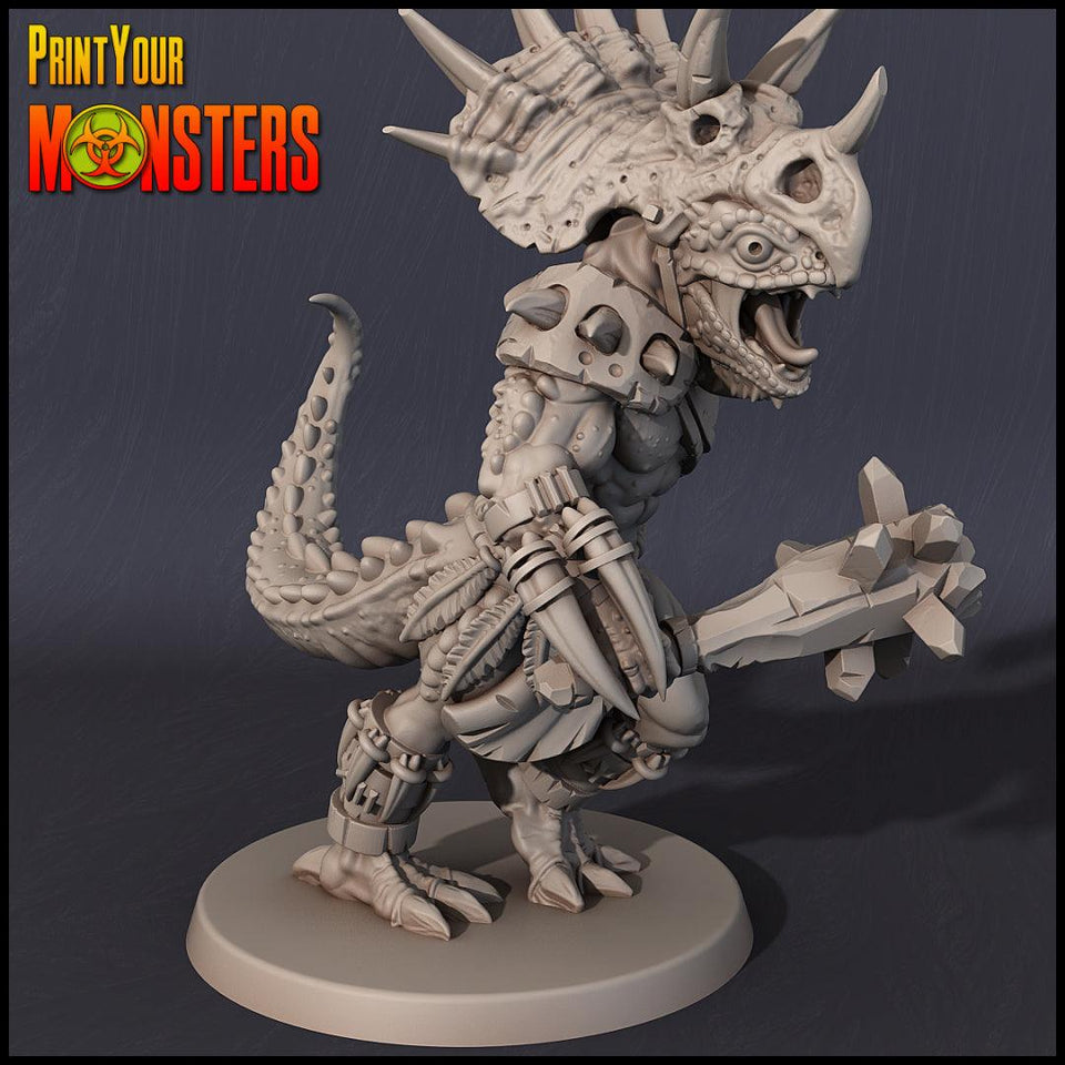 3D Printed Print Your Monsters Lizardmen Set 28mm - 32mm D&D Wargaming - Charming Terrain