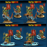 3D Printed Print Your Monsters Mutant Sharks The Searakin Domination Set 28mm - 32mm D&D Wargaming - Charming Terrain