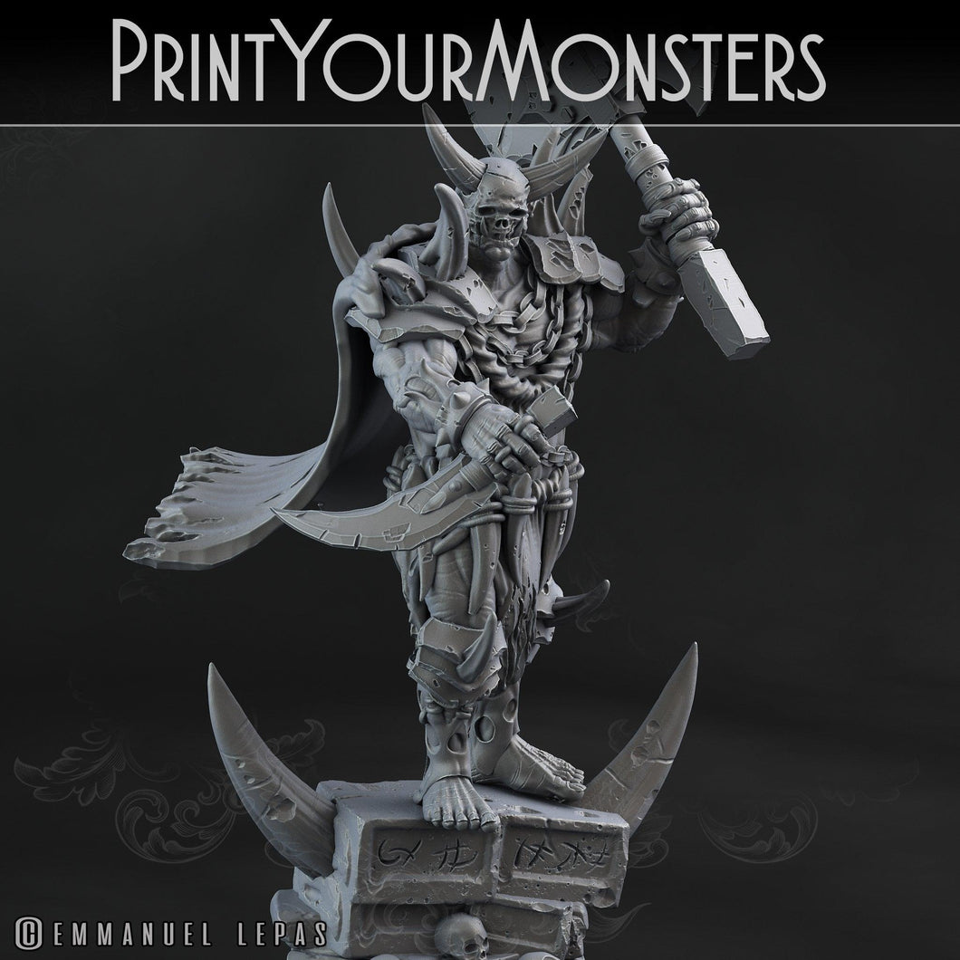 3D Printed Print Your Monsters Orc Champion Desert Orcs Set 28mm - 32mm D&D Wargaming - Charming Terrain