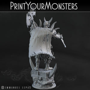 3D Printed Print Your Monsters Orc Champion Desert Orcs Set 28mm - 32mm D&D Wargaming - Charming Terrain