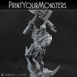 3D Printed Print Your Monsters Orc Warrior 1 Desert Orcs Set 28mm - 32mm D&D Wargaming - Charming Terrain