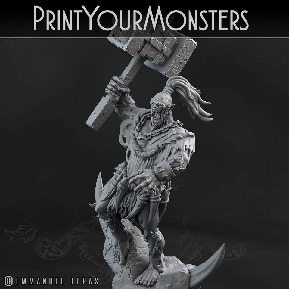 3D Printed Print Your Monsters Orc Warrior 1 Desert Orcs Set 28mm - 32mm D&D Wargaming - Charming Terrain