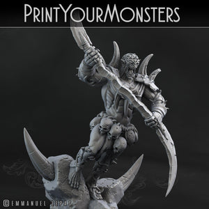 3D Printed Print Your Monsters Orc Warrior 2 Desert Orcs Set 28mm - 32mm D&D Wargaming - Charming Terrain