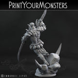 3D Printed Print Your Monsters Orc Warrior 2 Desert Orcs Set 28mm - 32mm D&D Wargaming - Charming Terrain