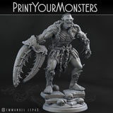 3D Printed Print Your Monsters Orc Warrior 3 Desert Orcs Set 28mm - 32mm D&D Wargaming - Charming Terrain