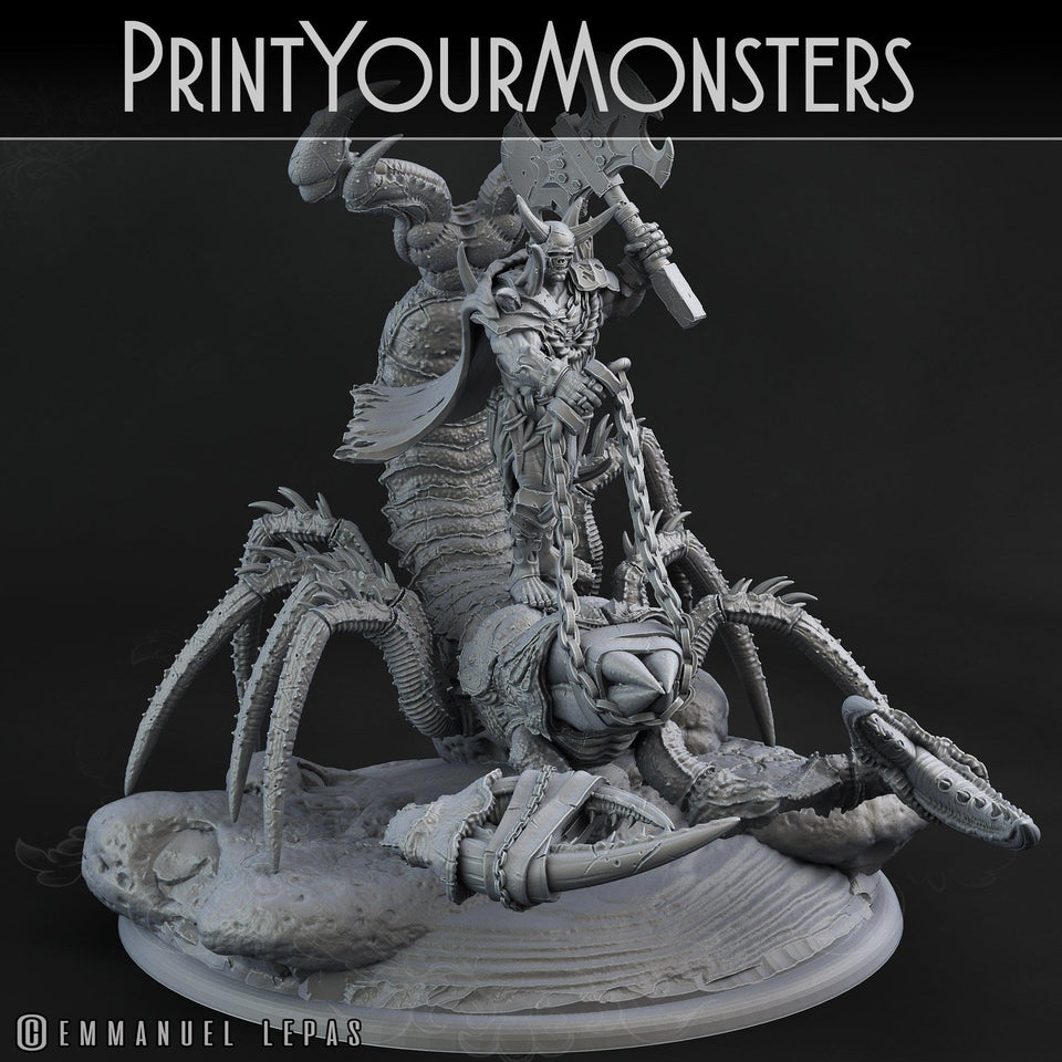 3D Printed Print Your Monsters Piskoramli Desert Orcs Set 28mm - 32mm D&D Wargaming - Charming Terrain