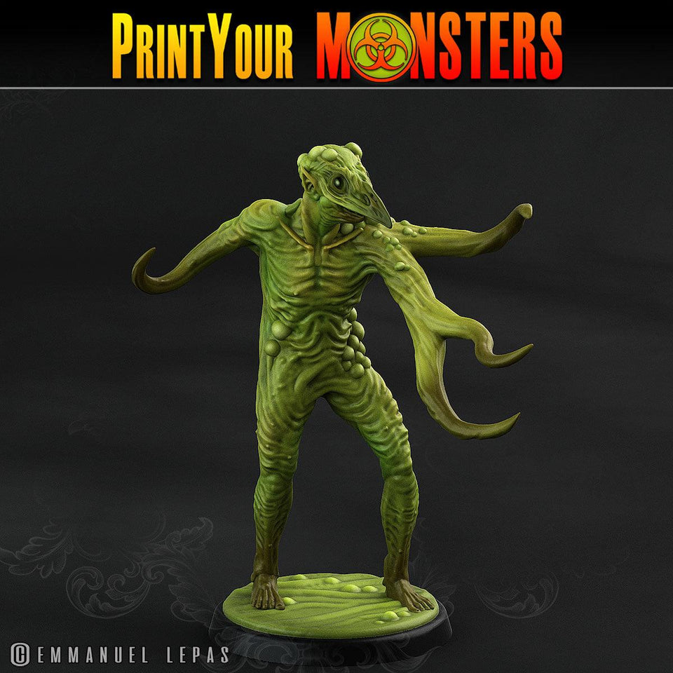 3D Printed Print Your Monsters Plague Men Plague Army Of Spooky Swamp Set 28mm - 32mm D&D Wargaming - Charming Terrain