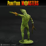 3D Printed Print Your Monsters Plague Men Plague Army Of Spooky Swamp Set 28mm - 32mm D&D Wargaming - Charming Terrain