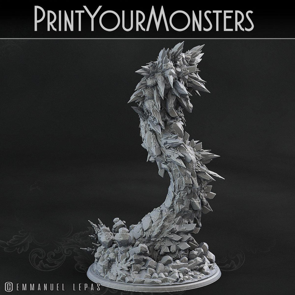 3D Printed Print Your Monsters Rimesquam Worm The Wrath of Gloomrime Monsters Part II Set 28mm - 32mm D&D Wargaming - Charming Terrain