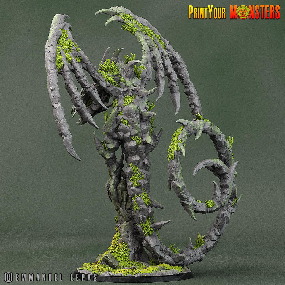 3D Printed Print Your Monsters Rock Dragon Rock Monsters From Magic Valley Set 28mm - 32mm D&D Wargaming - Charming Terrain