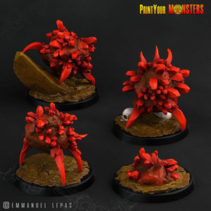 3D Printed Print Your Monsters Ruby Minions Legendary Crystal Monsters 28mm - 32mm D&D Wargaming - Charming Terrain