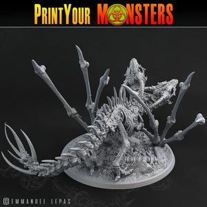 3D Printed Print Your Monsters Screaming Bone Dragon Land of Bones Set 28mm - 32mm D&D Wargaming - Charming Terrain