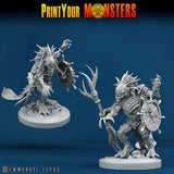 3D Printed Print Your Monsters Searakins The Searakin Domination Set 28mm - 32mm D&D Wargaming - Charming Terrain