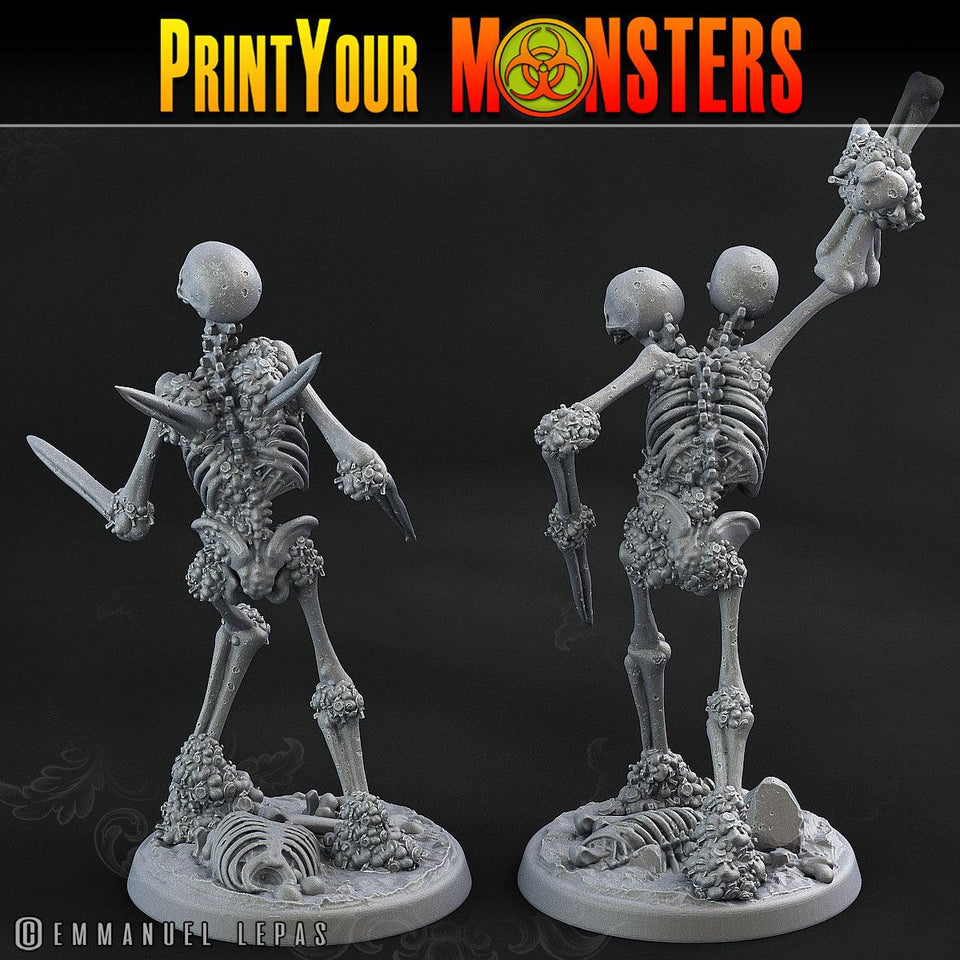 3D Printed Print Your Monsters Skeletons Land of Bones Set 28mm - 32mm D&D Wargaming - Charming Terrain