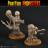 3D Printed Print Your Monsters Skeletons Land of Bones Set 28mm - 32mm D&D Wargaming - Charming Terrain
