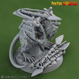 3D Printed Print Your Monsters Skirmisher Rats The Toxic Rats Domination Set 28mm - 32mm D&D Wargaming - Charming Terrain