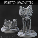3D Printed Print Your Monsters Terranids Basalt Earth Elemental Set 28mm - 32mm D&D Wargaming - Charming Terrain