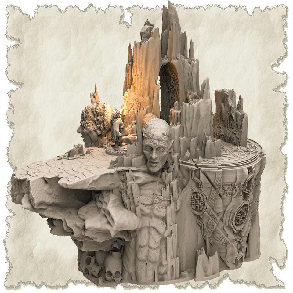 3D Printed SAWANT3D Frosty Land Set 28 32mm Ragnarok d&d - Charming Terrain