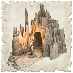 3D Printed SAWANT3D Frosty Land Set 28 32mm Ragnarok d&d - Charming Terrain