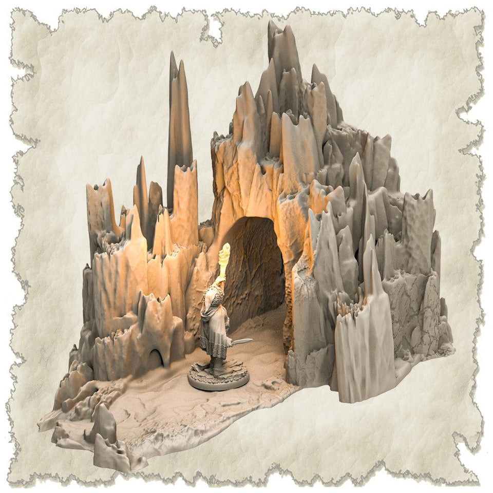3D Printed SAWANT3D Frosty Land Set 28 32mm Ragnarok d&d - Charming Terrain