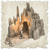 3D Printed SAWANT3D Frosty Land Set 28 32mm Ragnarok d&d - Charming Terrain