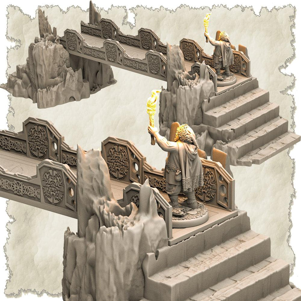 3D Printed SAWANT3D Frosty Land Set 28 32mm Ragnarok d&d - Charming Terrain