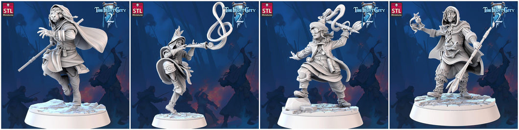 3D Printed STL Miniatures Apprentices The Frost City 2 28 - 32mm War Gaming D&D - Charming Terrain
