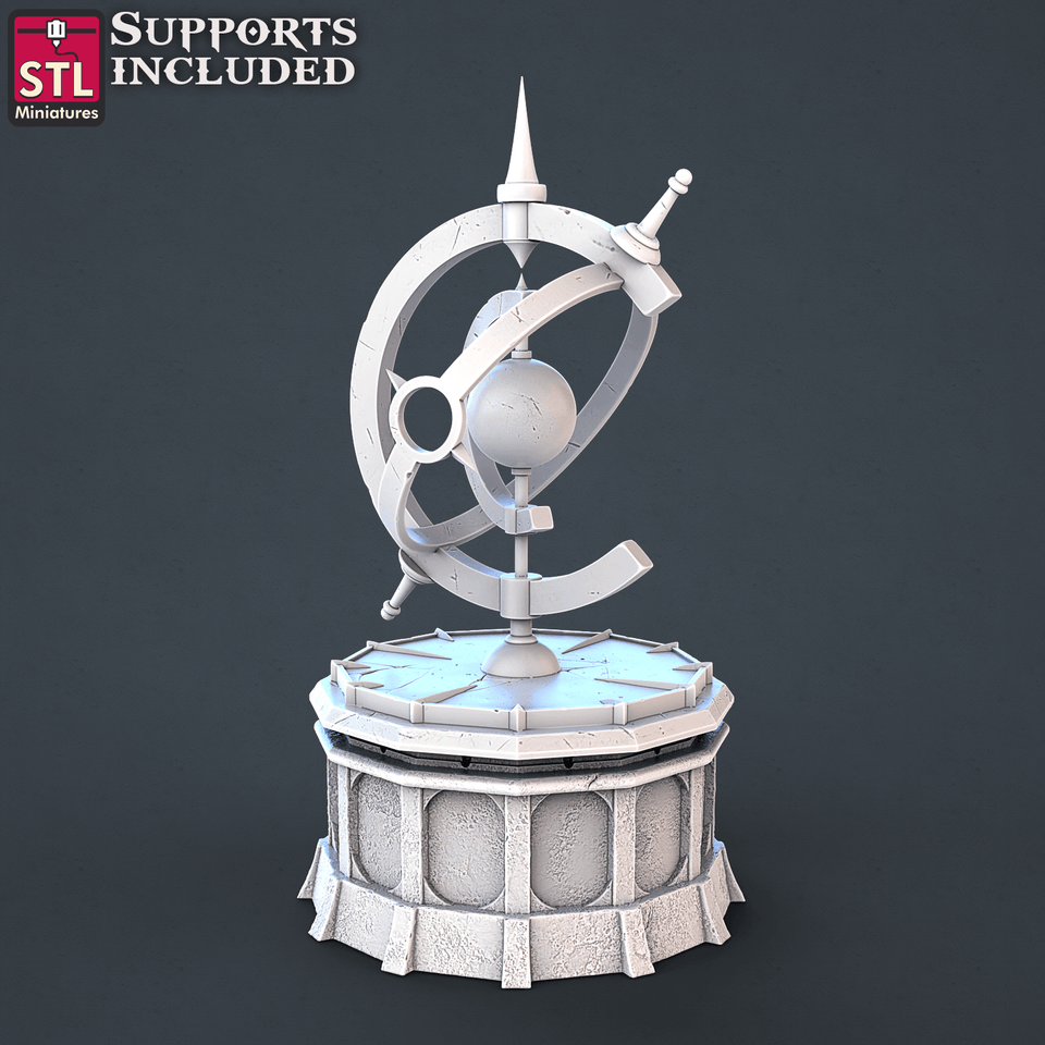 3D Printed STL Miniatures Astronomer Set 28mm - 32mm War Gaming D&D - Charming Terrain