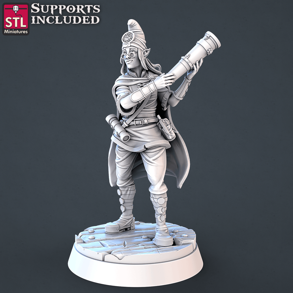 3D Printed STL Miniatures Astronomer Set 28mm - 32mm War Gaming D&D - Charming Terrain
