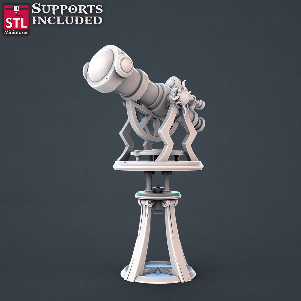 3D Printed STL Miniatures Astronomer Set 28mm - 32mm War Gaming D&D - Charming Terrain