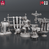 3D Printed STL Miniatures Bugbear Fabric Seller Set 28 - 32mm War Gaming D&D - Charming Terrain