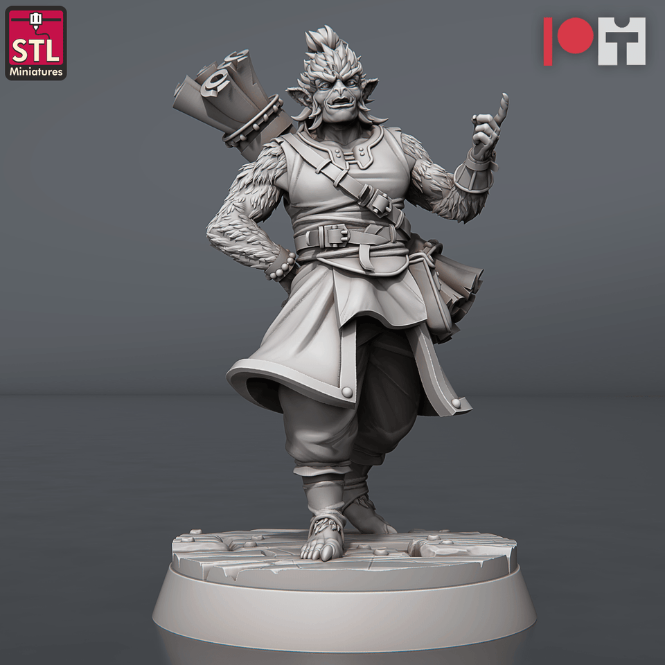 3D Printed STL Miniatures Bugbear Fabric Seller Set 28 - 32mm War Gaming D&D - Charming Terrain