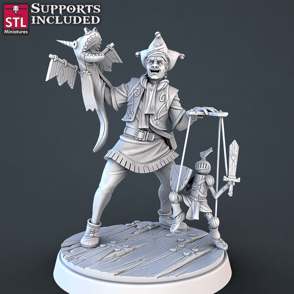 3D Printed STL Miniatures Carnival Vol 2 Set | 28 - 32mm War Gaming D&D - Charming Terrain