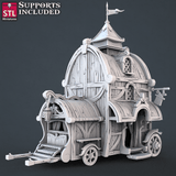 3D Printed STL Miniatures Carnival Vol 2 Set | 28 - 32mm War Gaming D&D - Charming Terrain
