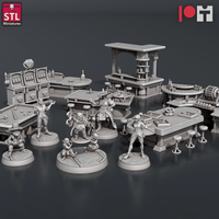 3D Printed STL Miniatures Casino 28 - 32mm War Gaming D&D - Charming Terrain